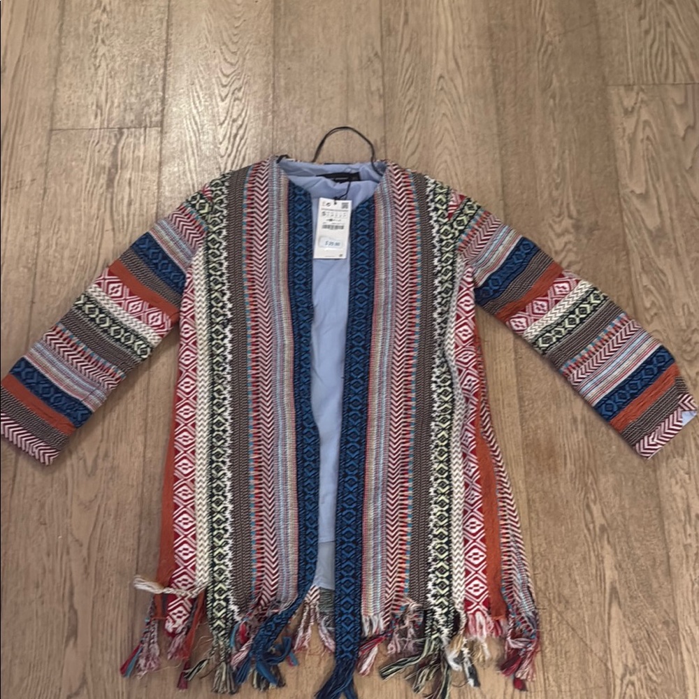 Zara Multicolor Patterned Blazer - Picture 3 of 4